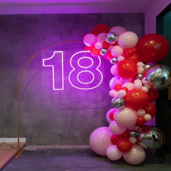 18 neon sign