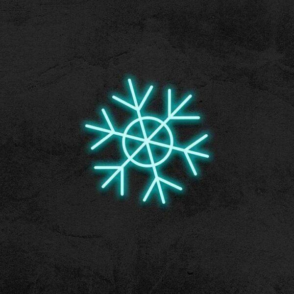 ice flake neon sign