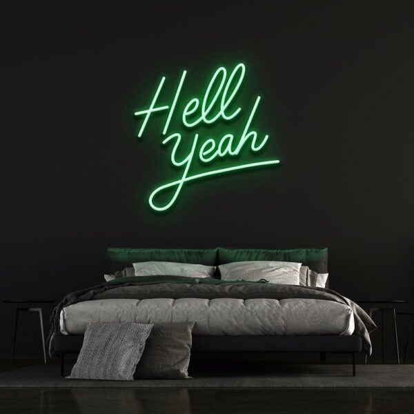 hell yeah neon sign