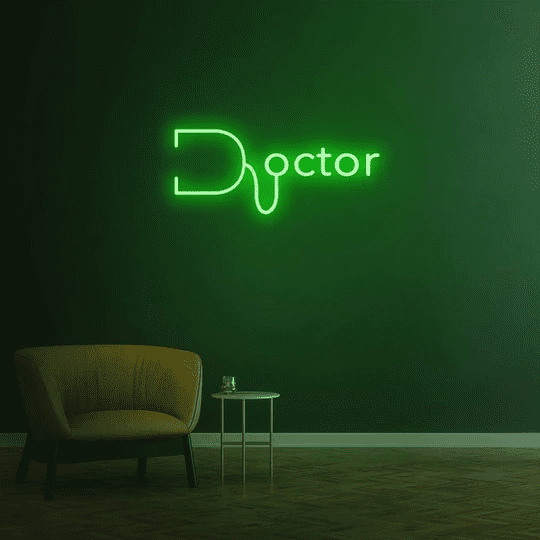 doctor neon sign