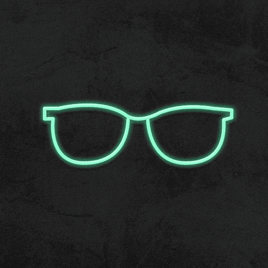 sunglass neon sign