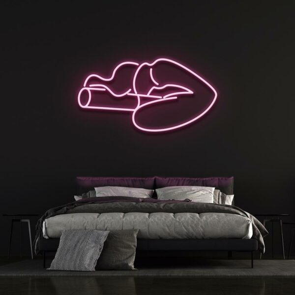 smoker neon sign