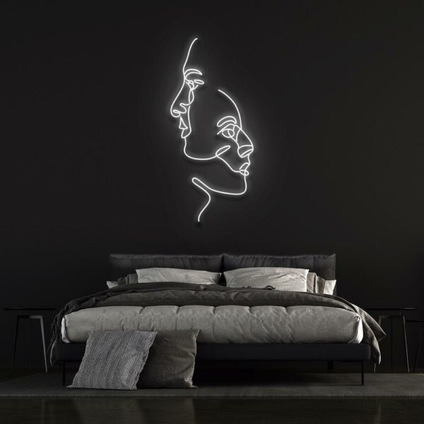 face art neon sign