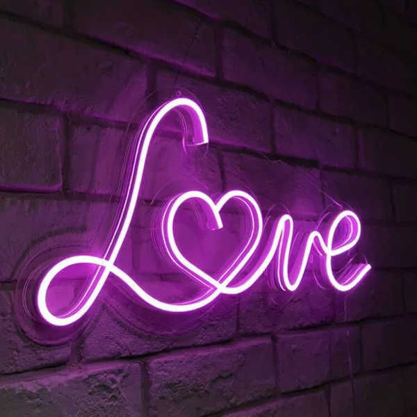 love neon sign