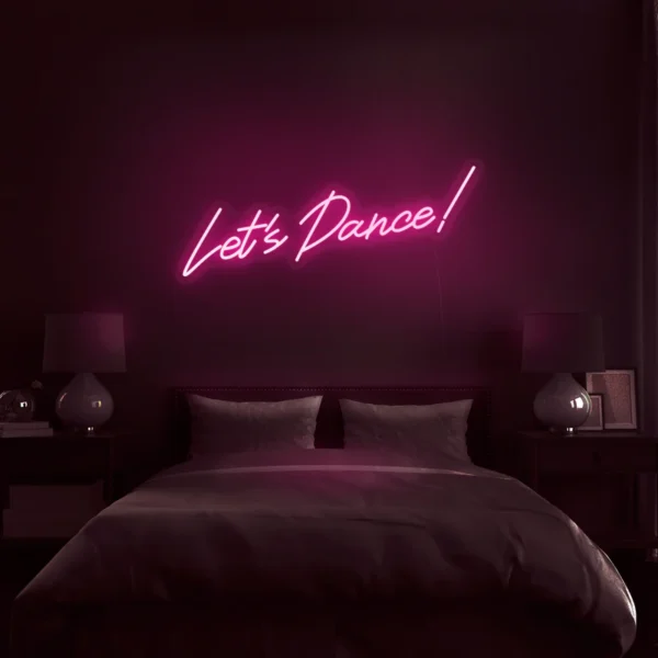 lets dance neon sign