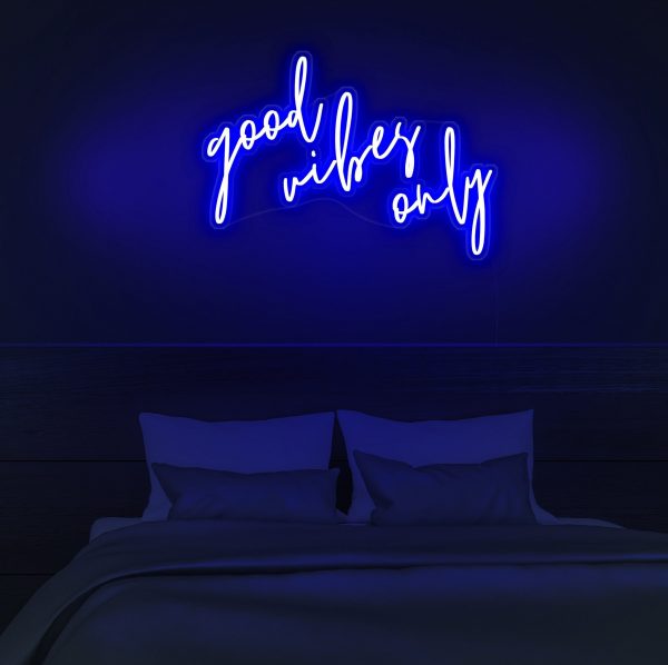 good vibes only neon sign