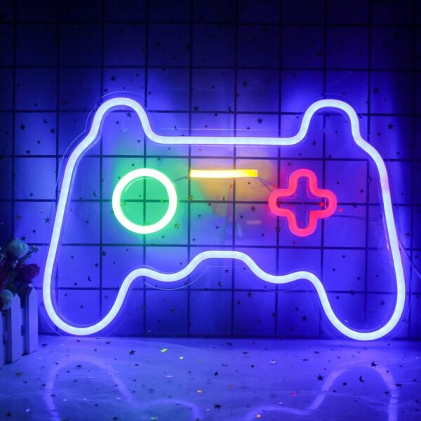 joystick neon sign