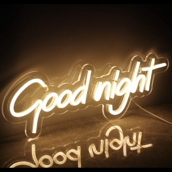 Goodnight Neon sign