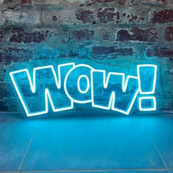 wow neon sign